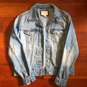 faded wash denim jacket